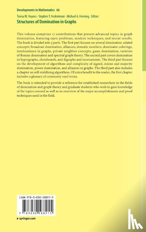  - Structures of Domination in Graphs