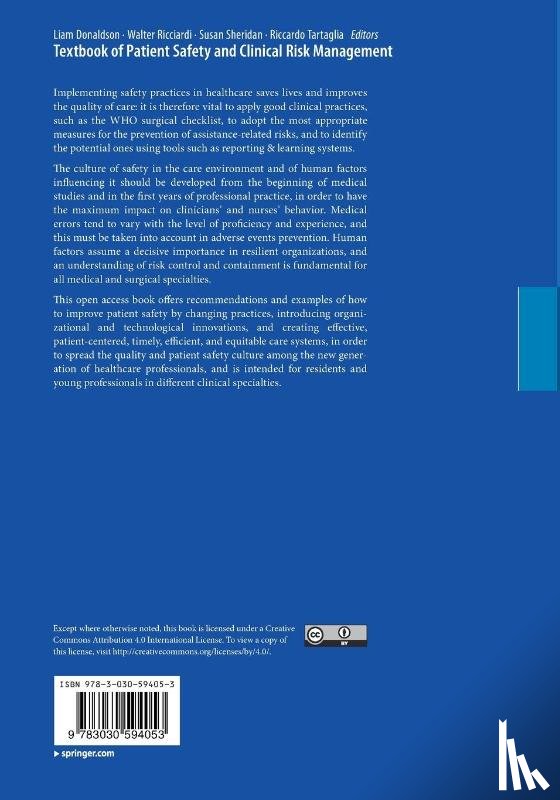  - Textbook of Patient Safety and Clinical Risk Management
