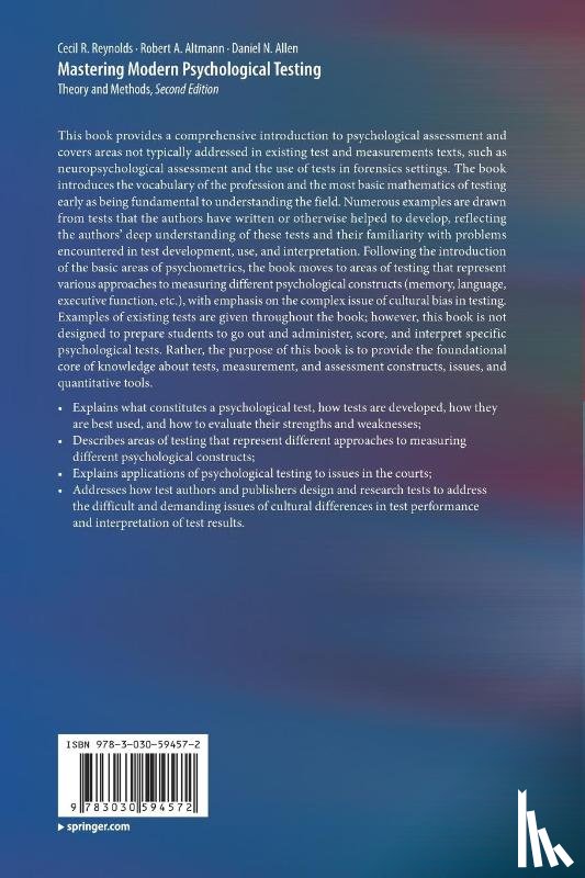 Reynolds, Cecil R., Altmann, Robert A., Allen, Daniel N. - Mastering Modern Psychological Testing