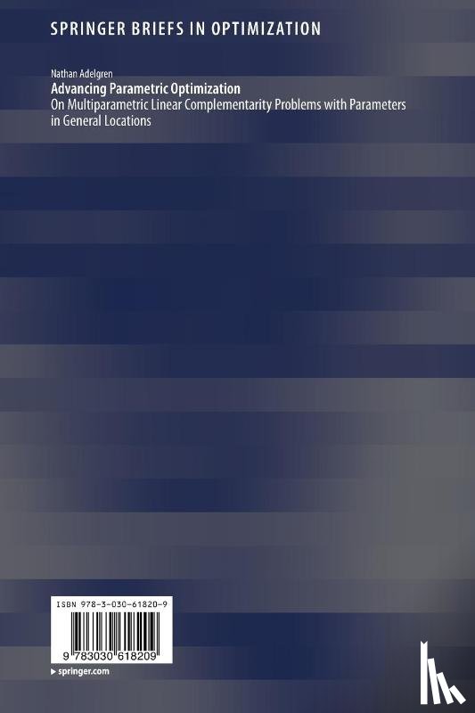 Adelgren, Nathan - Advancing Parametric Optimization