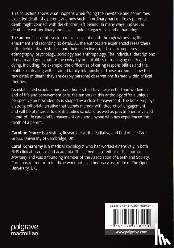  - Narratives of Parental Death, Dying and Bereavement