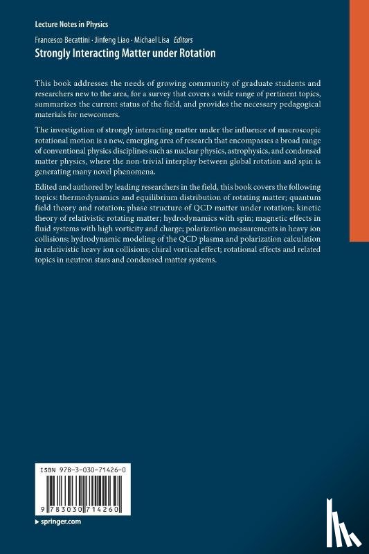  - Strongly Interacting Matter under Rotation