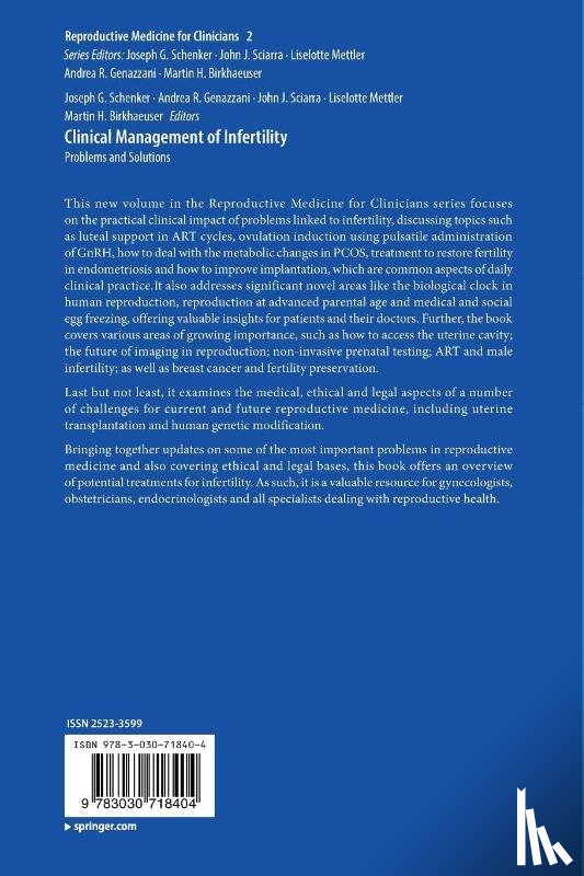  - Clinical Management of Infertility