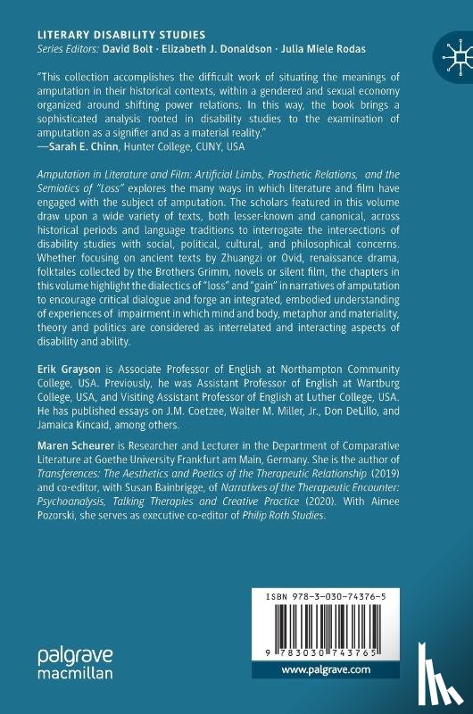  - Amputation in Literature and Film