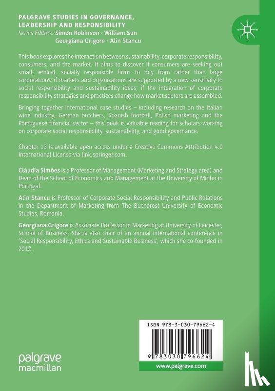  - Corporate Responsibility, Sustainability and Markets