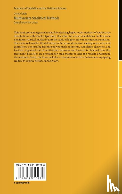 Terdik, Gyorgy - Multivariate Statistical Methods