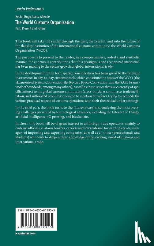 Juarez Allende, Hector Hugo - The World Customs Organization