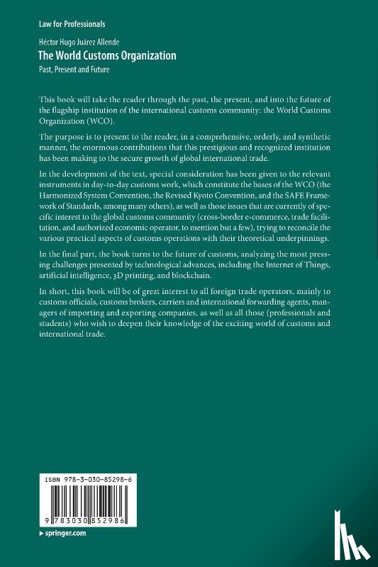 Juarez Allende, Hector Hugo - The World Customs Organization