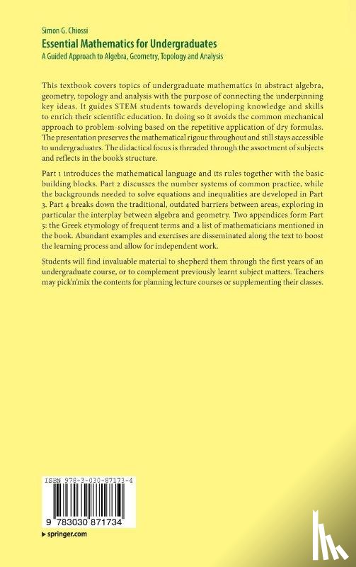 Chiossi, Simon G. - Essential Mathematics for Undergraduates
