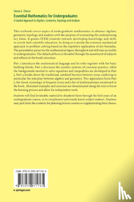 Chiossi, Simon G. - Essential Mathematics for Undergraduates