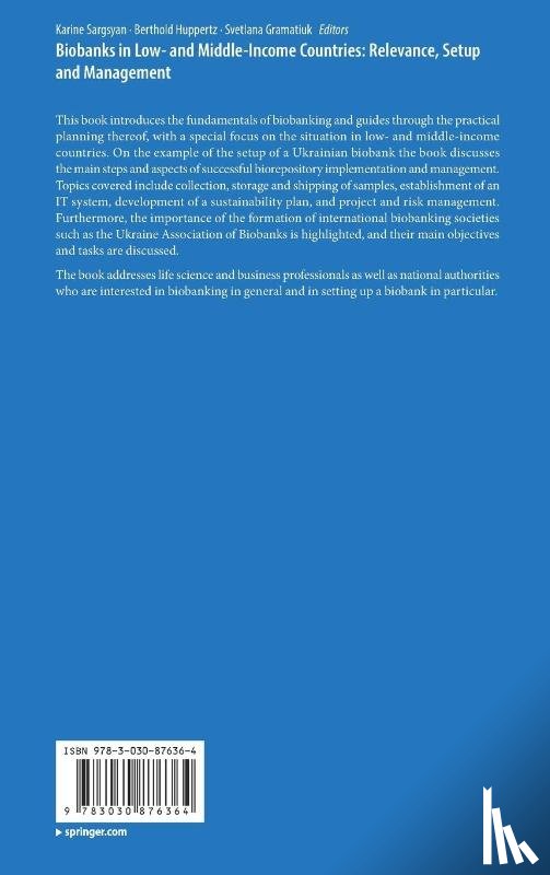  - Biobanks in Low- and Middle-Income Countries: Relevance, Setup and Management