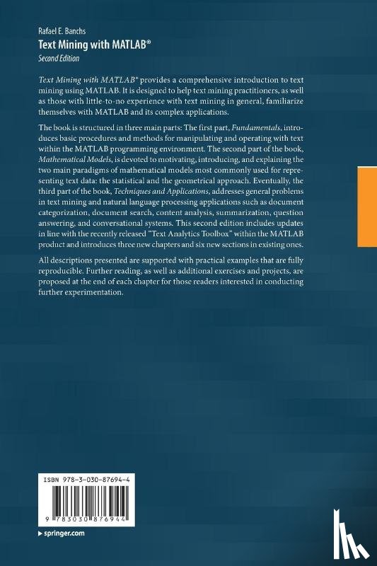 Banchs, Rafael E. - Text Mining with MATLAB®