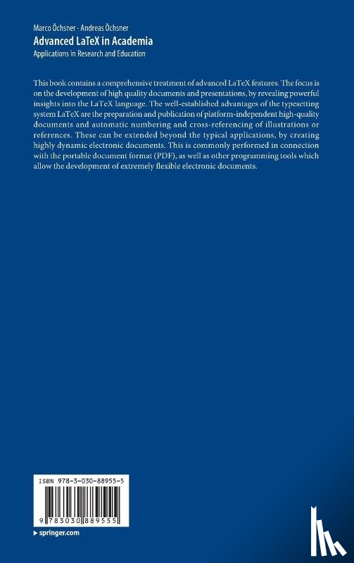 Ochsner, Marco, Ochsner, Andreas - Advanced LaTeX in Academia