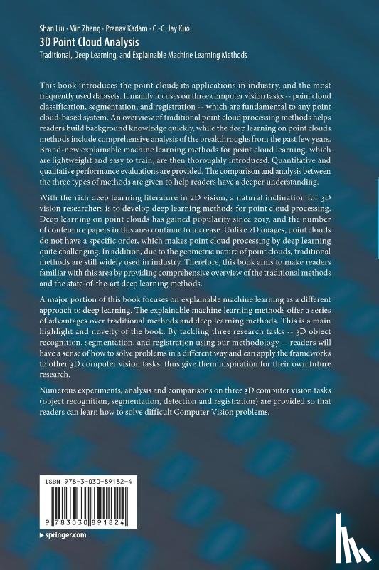 Liu, Shan, Zhang, Min, Kadam, Pranav, Kuo, C.-C. Jay - 3D Point Cloud Analysis
