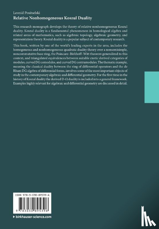 Positselski, Leonid - Relative Nonhomogeneous Koszul Duality