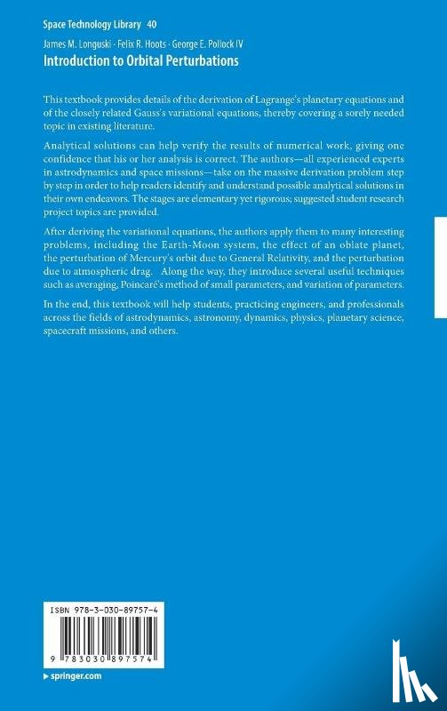 Longuski, James M., Hoots, Felix R., Pollock IV, George E. - Introduction to Orbital Perturbations