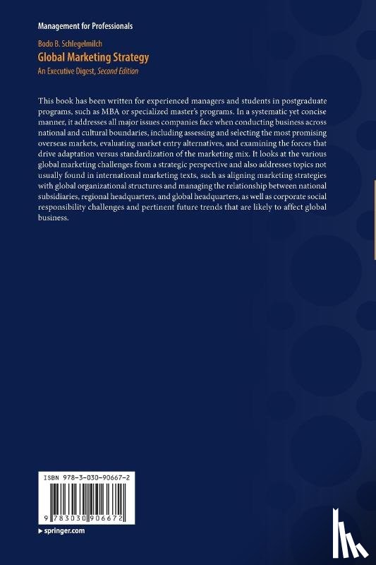 Schlegelmilch, Bodo B. - Global Marketing Strategy