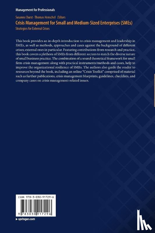  - Crisis Management for Small and Medium-Sized Enterprises (SMEs)