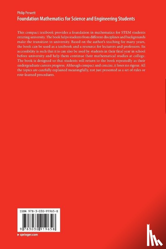 Prewett, Philip - Foundation Mathematics for Science and Engineering Students