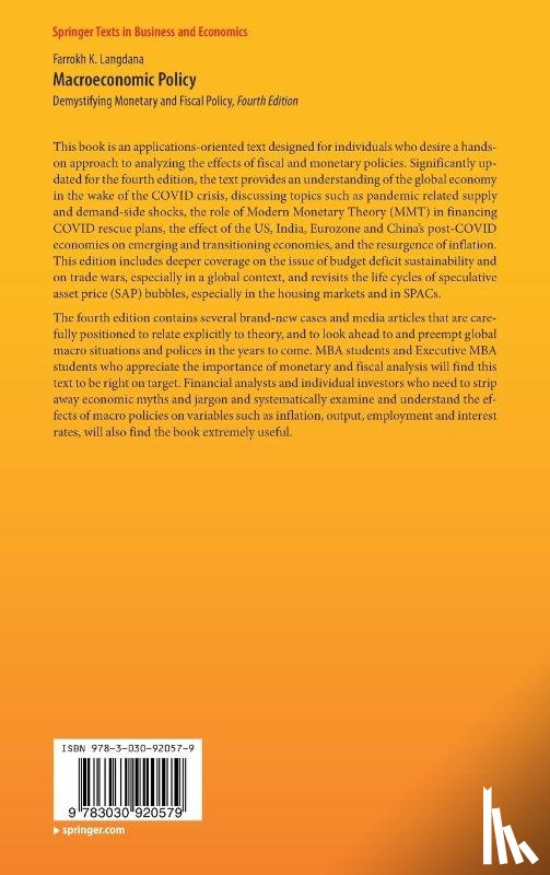 Langdana, Farrokh K. - Macroeconomic Policy