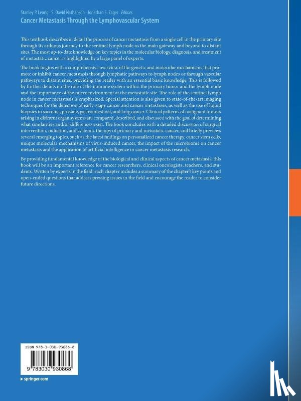  - Cancer Metastasis Through the Lymphovascular System