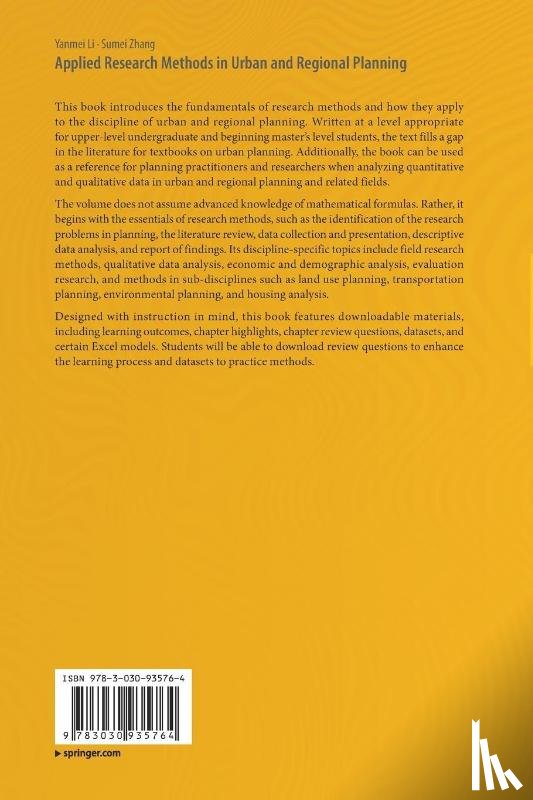 Li, Yanmei, Zhang, Sumei - Applied Research Methods in Urban and Regional Planning