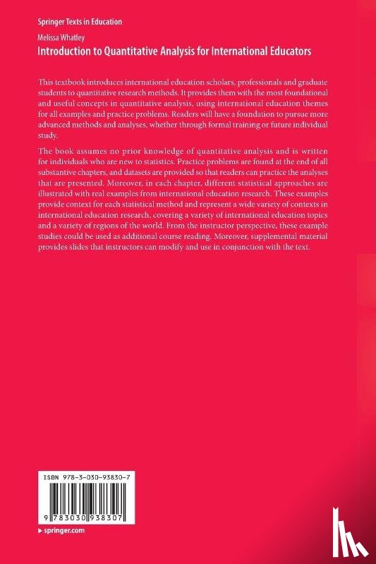 Whatley, Melissa - Introduction to Quantitative Analysis for International Educators
