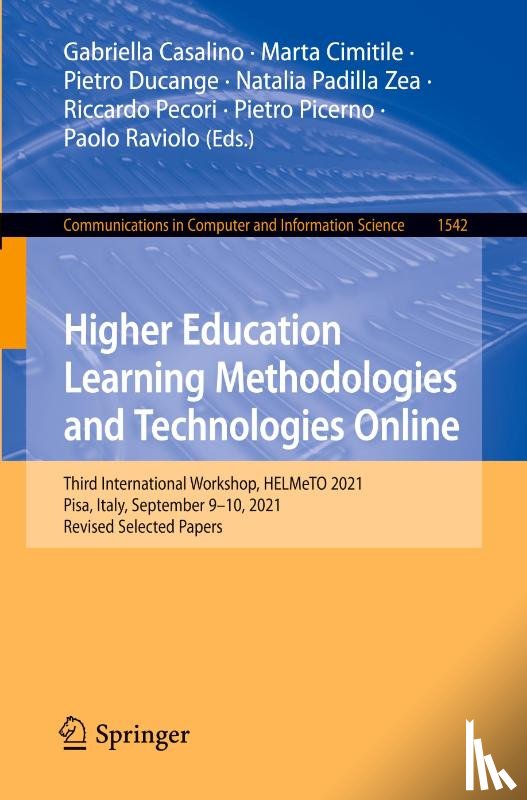  - Higher Education Learning Methodologies and Technologies Online