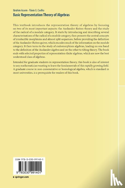 Assem, Ibrahim, Coelho, Flavio U. - Basic Representation Theory of Algebras