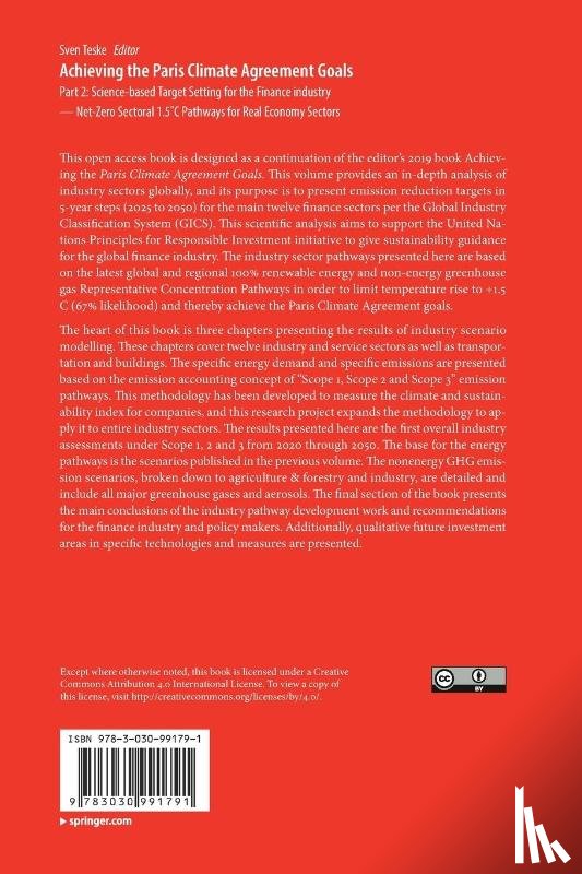  - Achieving the Paris Climate Agreement Goals