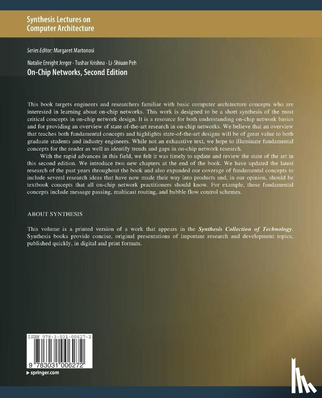 Jerger, Natalie Enright, Krishna, Tushar, Peh, Li-Shiuan - On-Chip Networks, Second Edition
