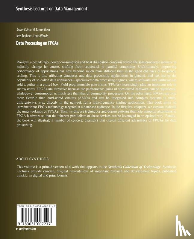 Teubner, Jens, Woods, Louis - Data Processing on FPGAs
