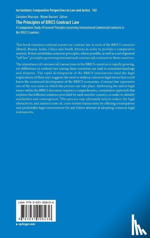  - The Principles of BRICS Contract Law