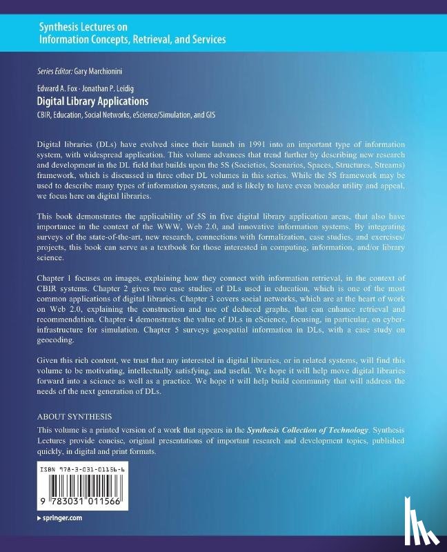 Fox, Edward A., Leidig, Jonathan P. - Digital Libraries Applications