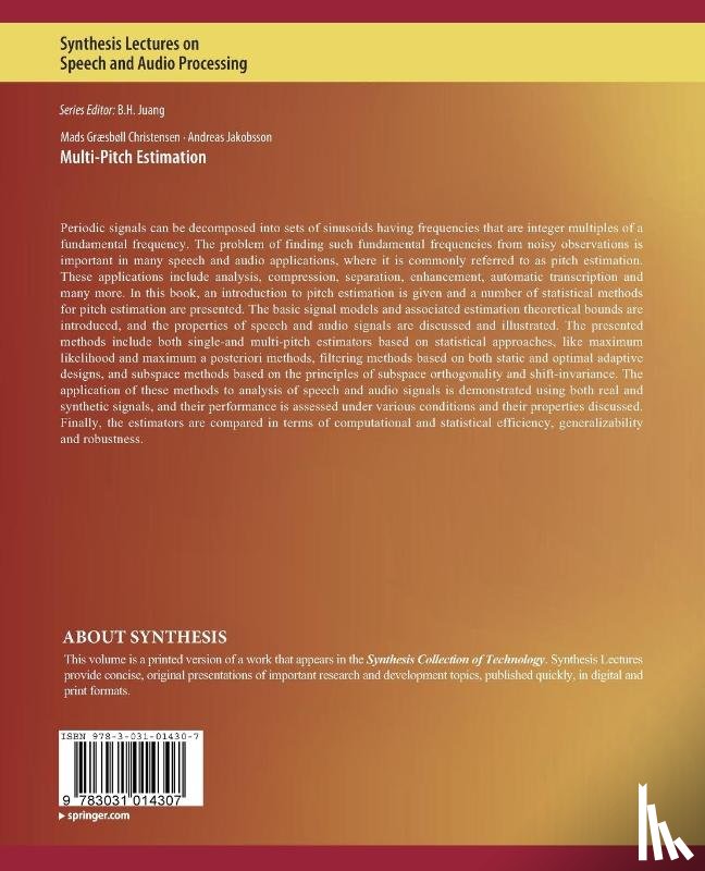 Christensen, Mads, Jakobsson, Andreas - Multi-Pitch Estimation