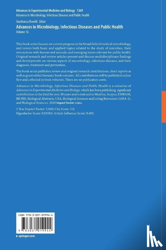  - Advances in Microbiology, Infectious Diseases and Public Health