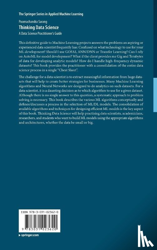 Sarang, Poornachandra - Thinking Data Science