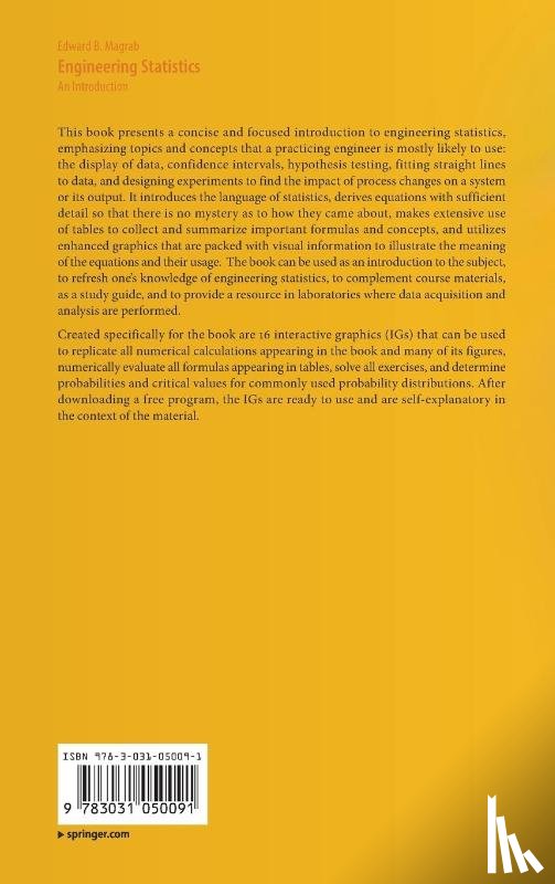 Magrab, Edward B. - Engineering Statistics