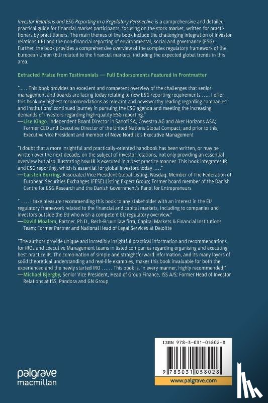 Lykkesfeldt, Poul, Kjaergaard, Laurits Louis - Investor Relations and ESG Reporting in a Regulatory Perspective