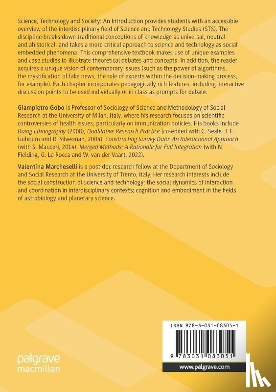Gobo, Giampietro, Marcheselli, Valentina - Science, Technology and Society