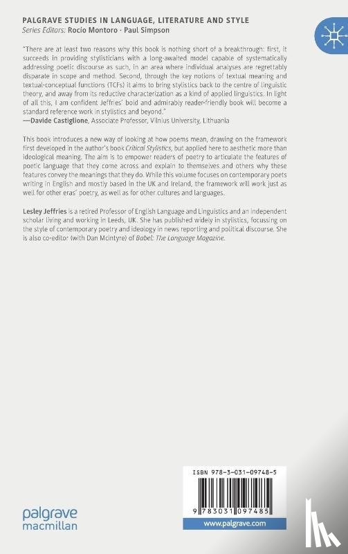 Jeffries, Lesley - The Language of Contemporary Poetry