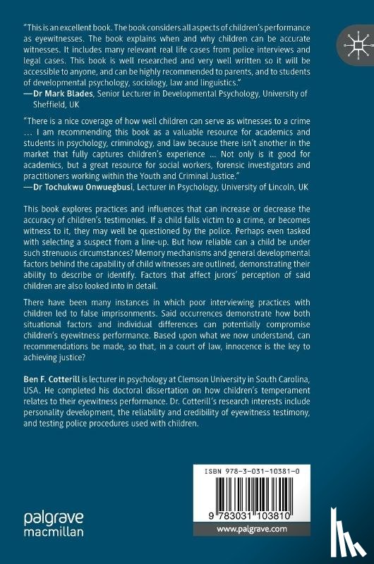 Cotterill, Ben F. - Are Children Reliable Witnesses?