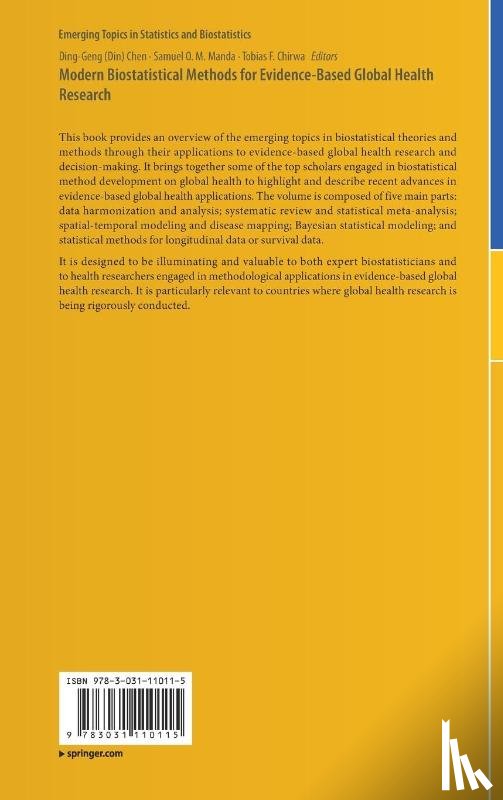  - Modern Biostatistical Methods for Evidence-Based Global Health Research