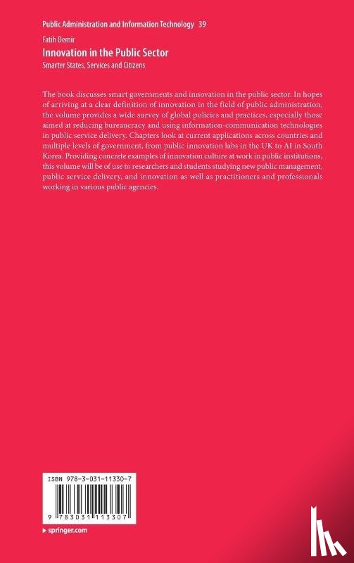 Demir, Fatih - Innovation in the Public Sector