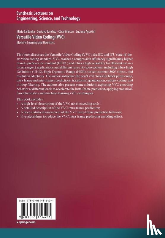 Saldanha, Mario, Sanchez, Gustavo, Marcon, Cesar, Agostini, Luciano - Versatile Video Coding (VVC)