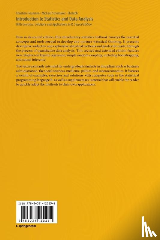 Heumann, Christian, Schomaker, Michael, Shalabh - Introduction to Statistics and Data Analysis