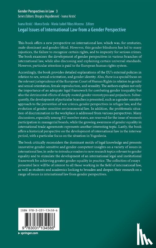 - Legal Issues of International Law from a Gender Perspective