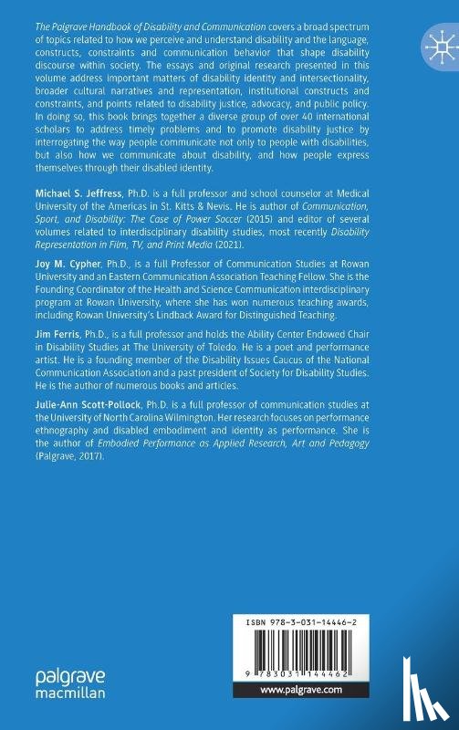  - The Palgrave Handbook of Disability and Communication