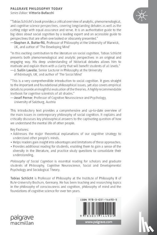 Schlicht, Tobias - Philosophy of Social Cognition