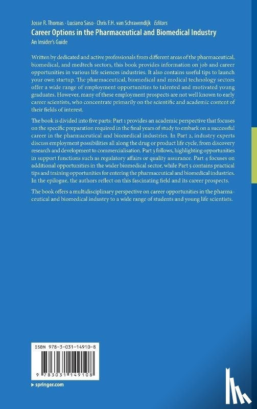  - Career Options in the Pharmaceutical and Biomedical Industry